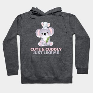 Cute & Cuddly - Baby Koala - Grey Label Hoodie